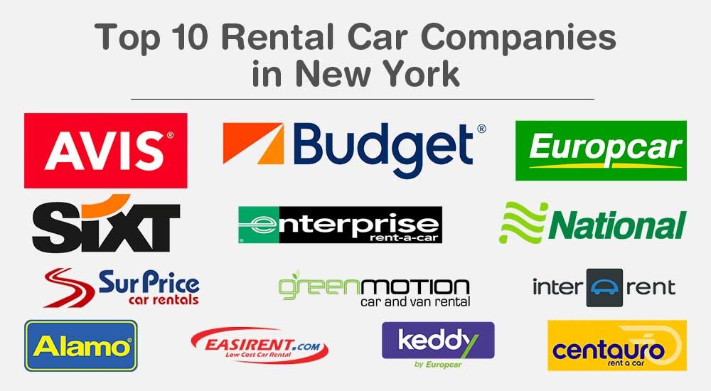 Top 10 rental Car Companies in New York, NY
